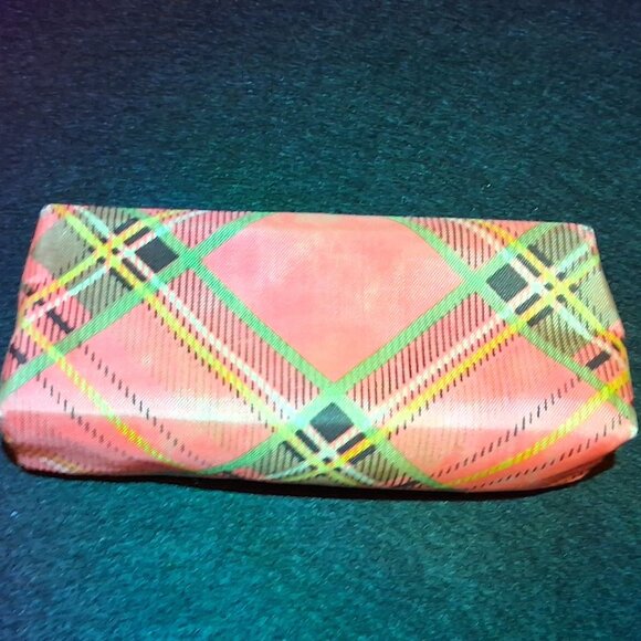 1960s Plaid Tartan Clutch – Vintage Mod Wallet with Metal Clasp - Multicloro - Picture 2 of 9